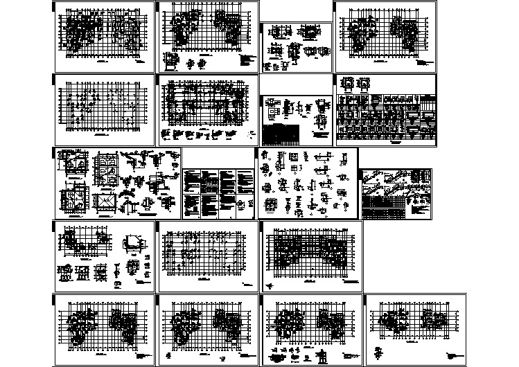 高档商住楼结构工程设计CAD图纸