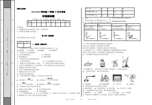 2014年中考化学试题专题1