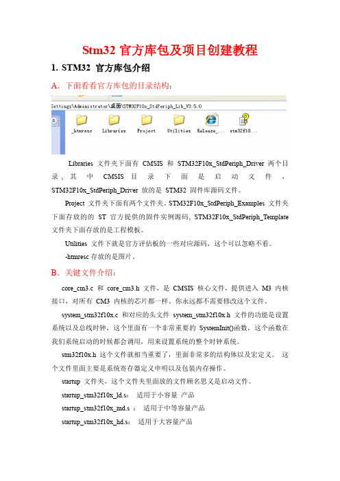 Stm32官方库包及项目创建教程