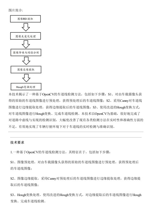 基于OpenCV的车道线检测方法与设计方案