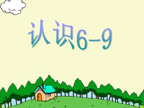 《认识6-9》认识10以内的数PPT课件-苏教版一年级数学上册