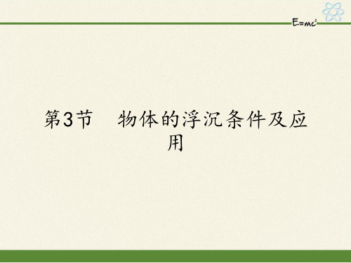 八年级物理下册课件-10.3 物体的浮沉条件及应用1-人教版