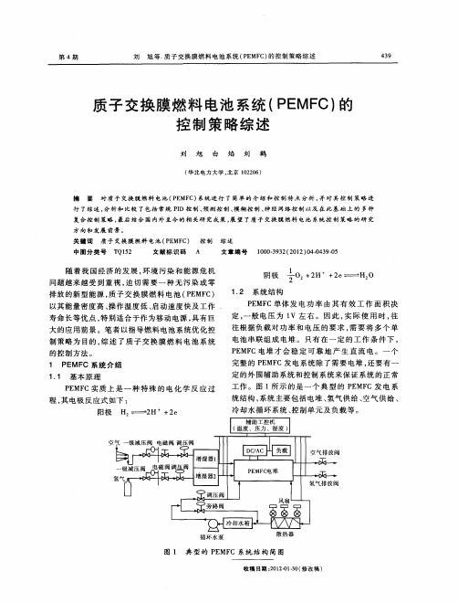 质子交换膜燃料电池系统(PEMFC)的控制策略综述