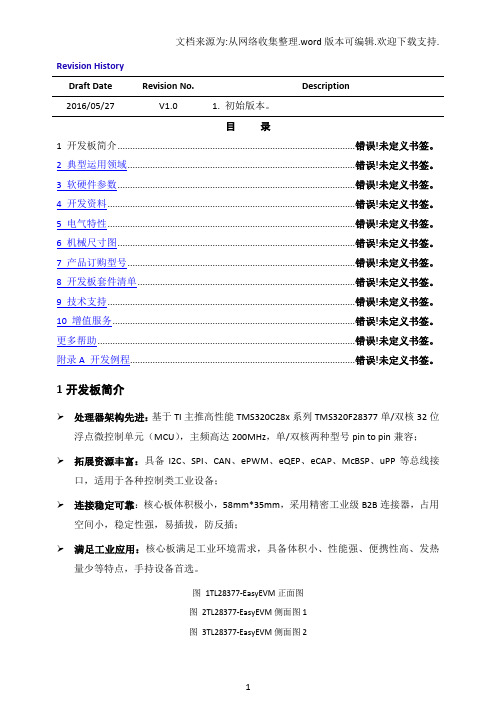 TITMS320C28x系列TMS320F28377开发板简介