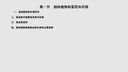 园林植物有害昆虫和真菌主要类群识别