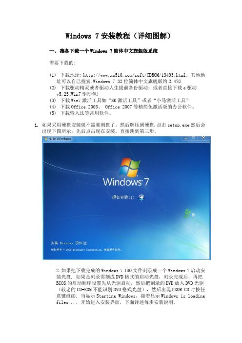 Windows 7官方简体中文旗舰版下载安装激活详细教程