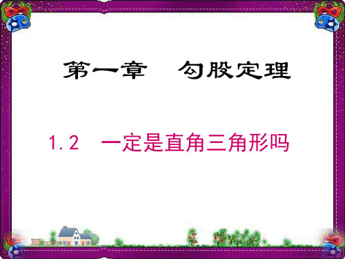 2  一定是直角三角形吗 省优获奖课 公开课一等奖课件.ppt 公开课一等奖课件