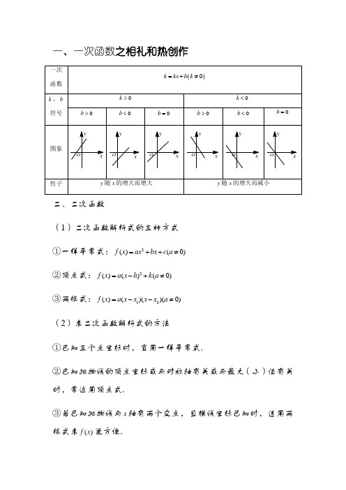 基本初等函数讲义(超级全)