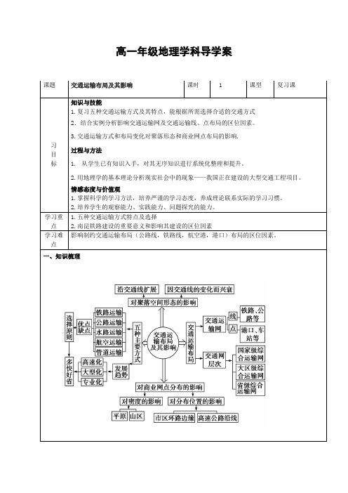 人教高中地理必修2《第五章 交通运输布局及其影响 章节复习与测试》_40