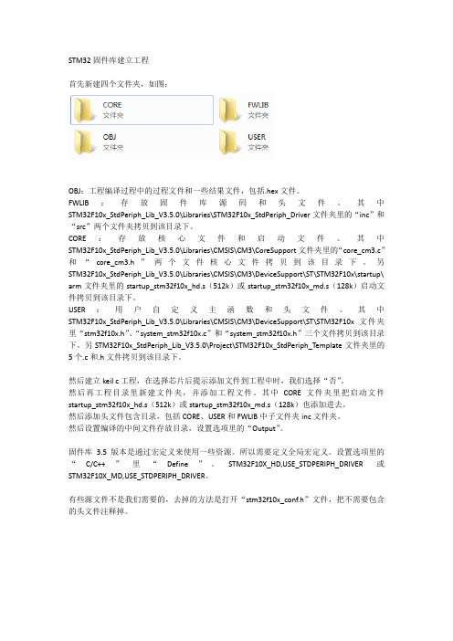 STM32固件库建立工程