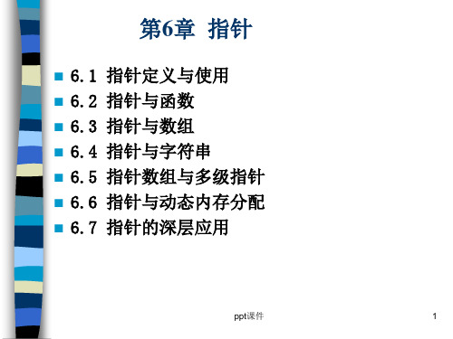 《C语言》指针--ppt课件全文