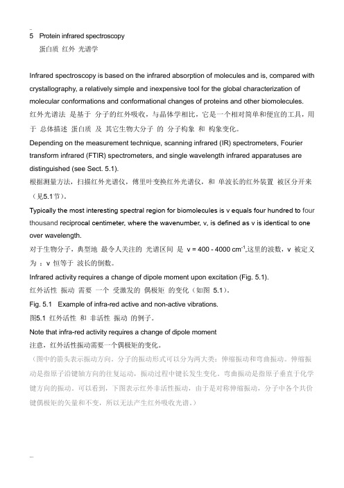 Protein infrared spectroscopy