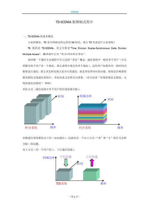 TD-SCDMA 射频制式简介