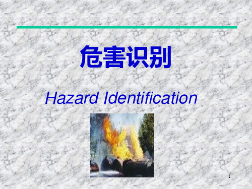 HSE管理体系危害识别