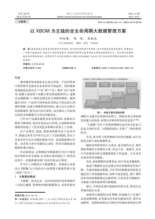 以XBOM为主线的全生命周期大数据管理方案