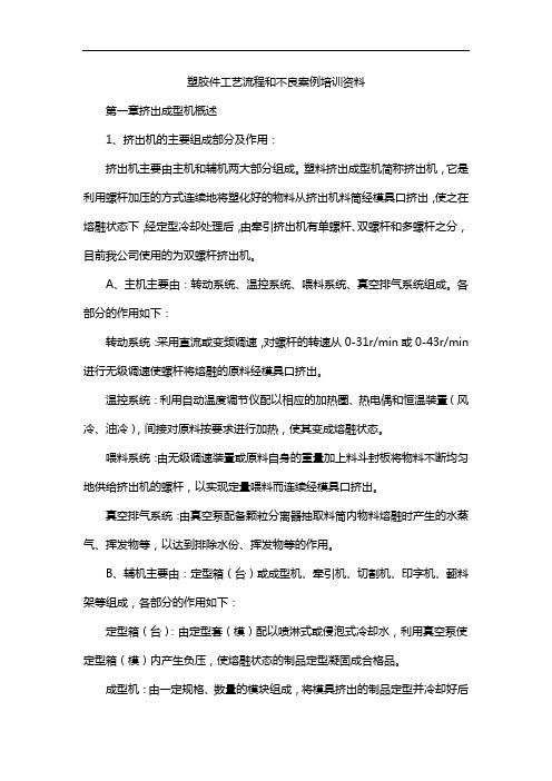 塑胶件工艺流程和不良案例培训资料