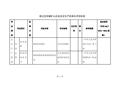 5非煤矿山企业安全生产标准化评定标准共53页