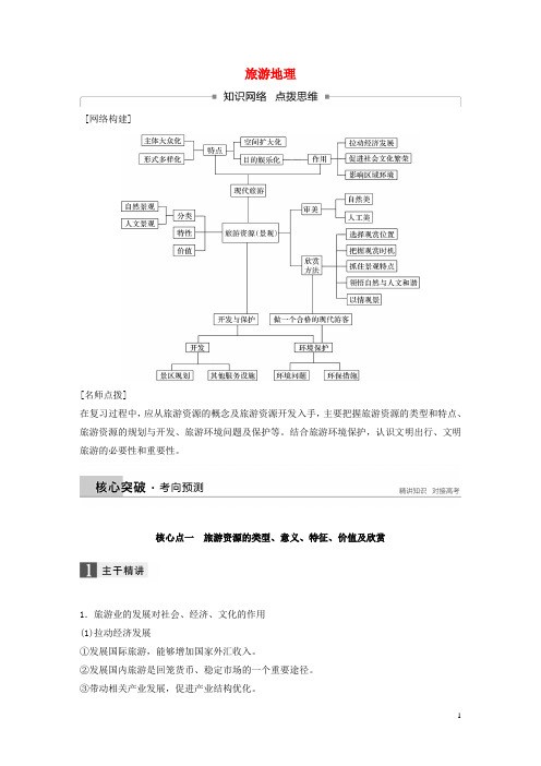 (全国通用)2018届高考地理二轮复习旅游地理习题选修3