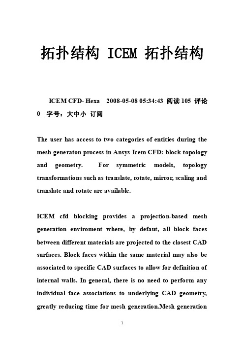 拓扑结构ICEM拓扑结构