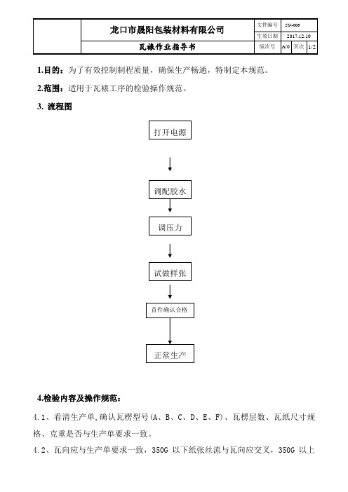 纸箱瓦裱作业指导书006