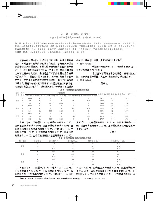 新能源烤房与大型密集烤房烘烤对比效果研究