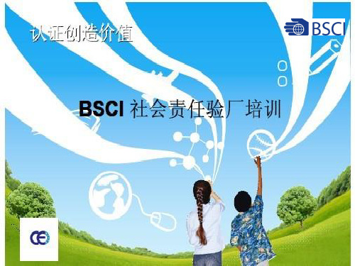 BSCI社会责任验厂培训课件