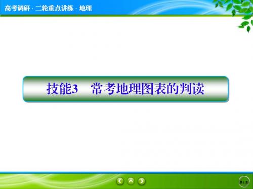 2018届高考地理二轮专题复习课件：地理技能培养1-3常考地理图表的判读(75张)