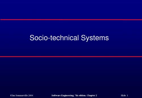 socio-technical systems