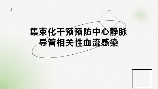 集束化干预预防中心静脉导管相关性血流感染