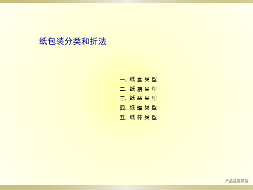 纸包装分类和折法