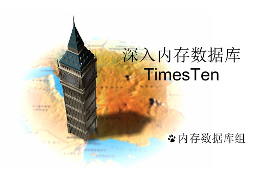 TimesTen培训分解