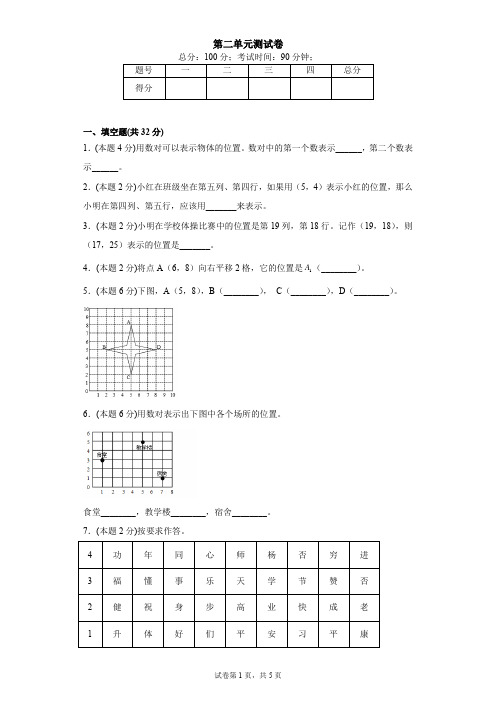 人教版小学数学五年级上册 第二单元 测试卷(含答案)