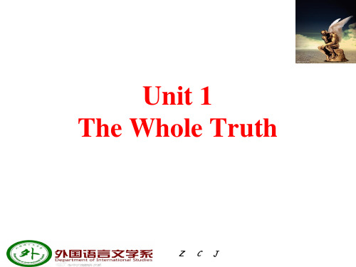 Unit1 the whole truth