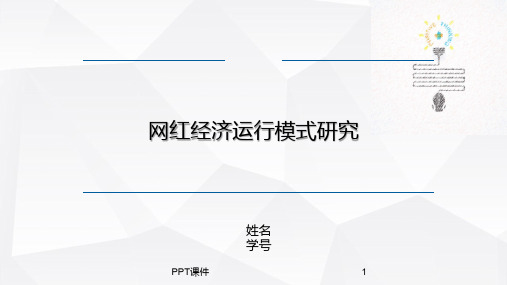 网红经济  ppt课件