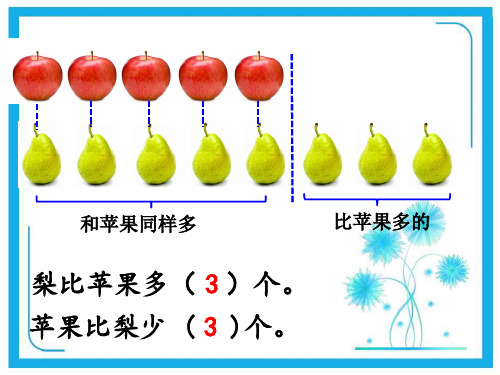 苏教版一年级下册数学课件-4.11求两数相差多少的实际问题 (共16张PPT)