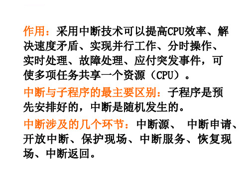 单片机原理及应用课件陈林林第6章mcs51单片机中断系统