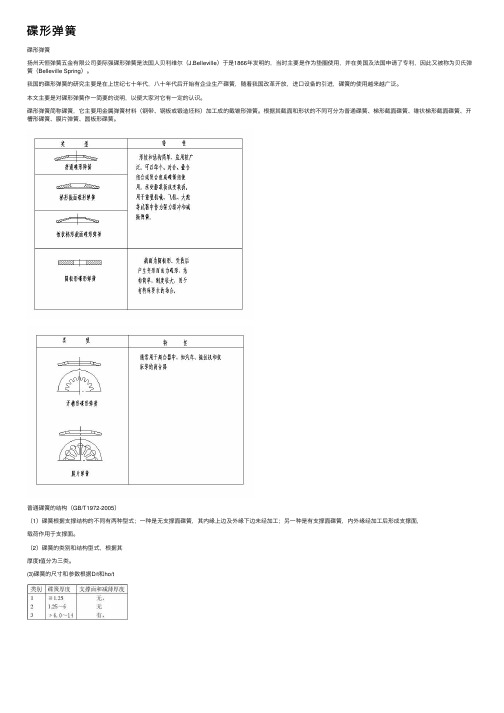 碟形弹簧——精选推荐