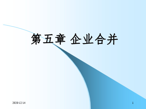 高级财务会计——企业合并PPT课件