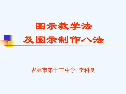 图示教学法及图示制作八法