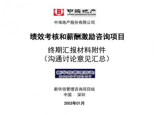 培训_13中海项目终期汇报材料附件(沟通交流意见汇总)