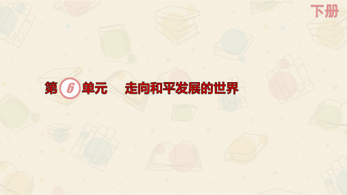 人教部编版初中九年级下册历史 第20课 联合国与世界贸易组织 课件(共14张PPT)