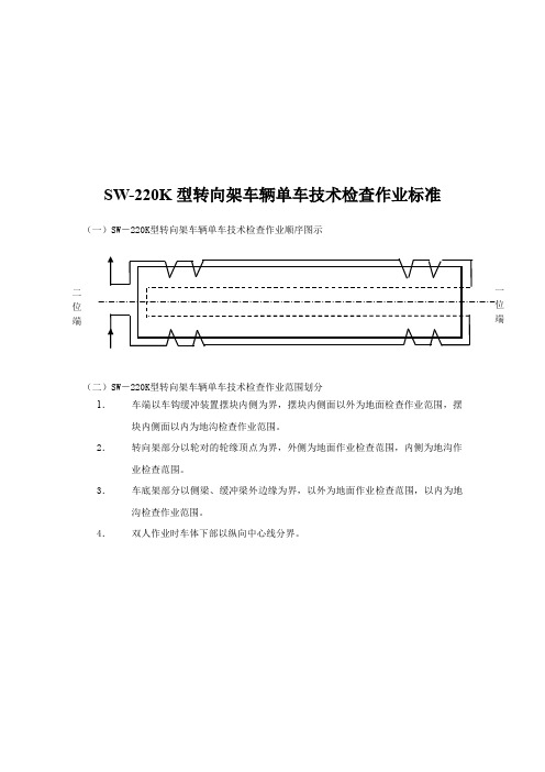 SW-220K型转向架单车技术检查