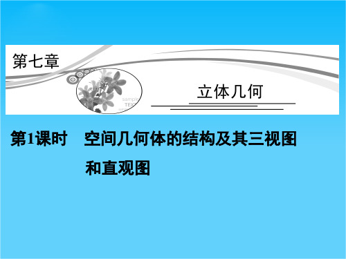 【高考领航】2015高考数学(理)一轮配套课件7-1 第1课时 空间几何体的结构及其三视图和直观图