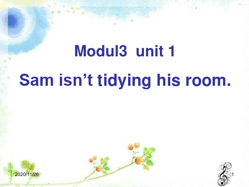 外研版二年级下册英语《Sam isn't tidying his room》PPT优质教学课件