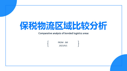 2023年国内外保税物流区域的比较分析