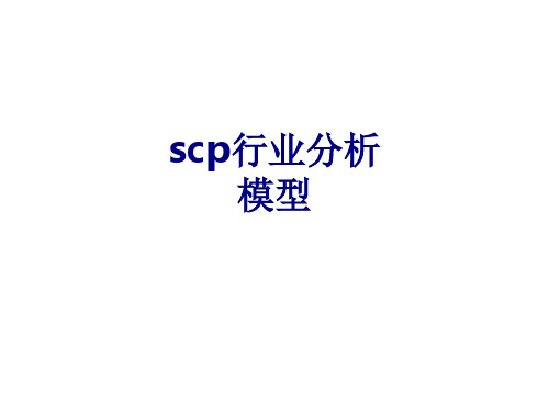 scp行业分析模型优质PPT课件