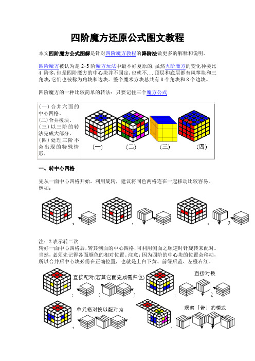 四阶魔方还原公式图文教程