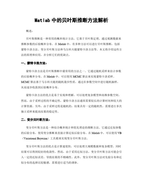 Matlab中的贝叶斯推断方法解析