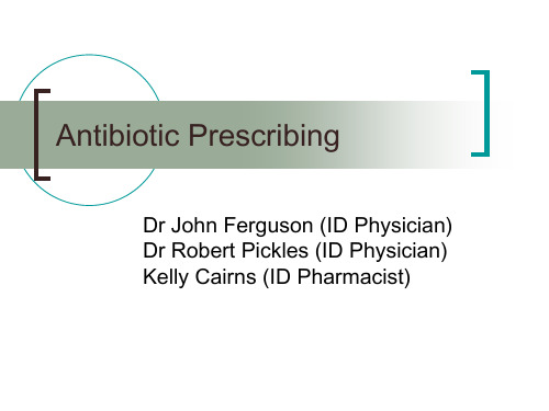 抗生素处方(英文PPT)Antibiotic Prescribing