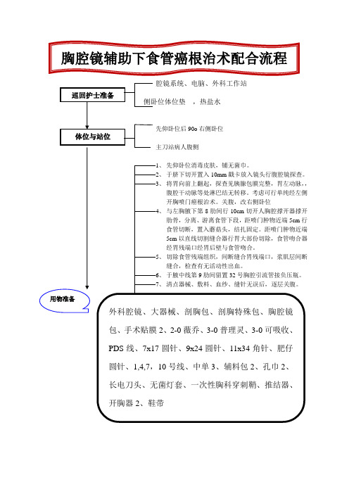 胸腔镜辅助下食管癌根治术